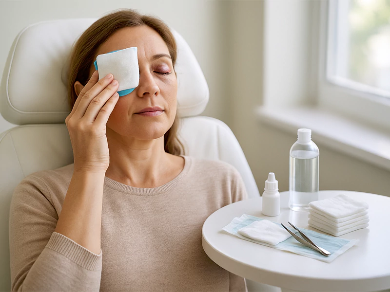 مراقبت های بعد از بلفاروپلاستی چگونه انجام میشوند؟